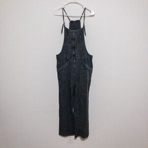 Pilcro Womens Gauze Painters Overalls Jumpsuit Size 29 (34x25) Black Textured